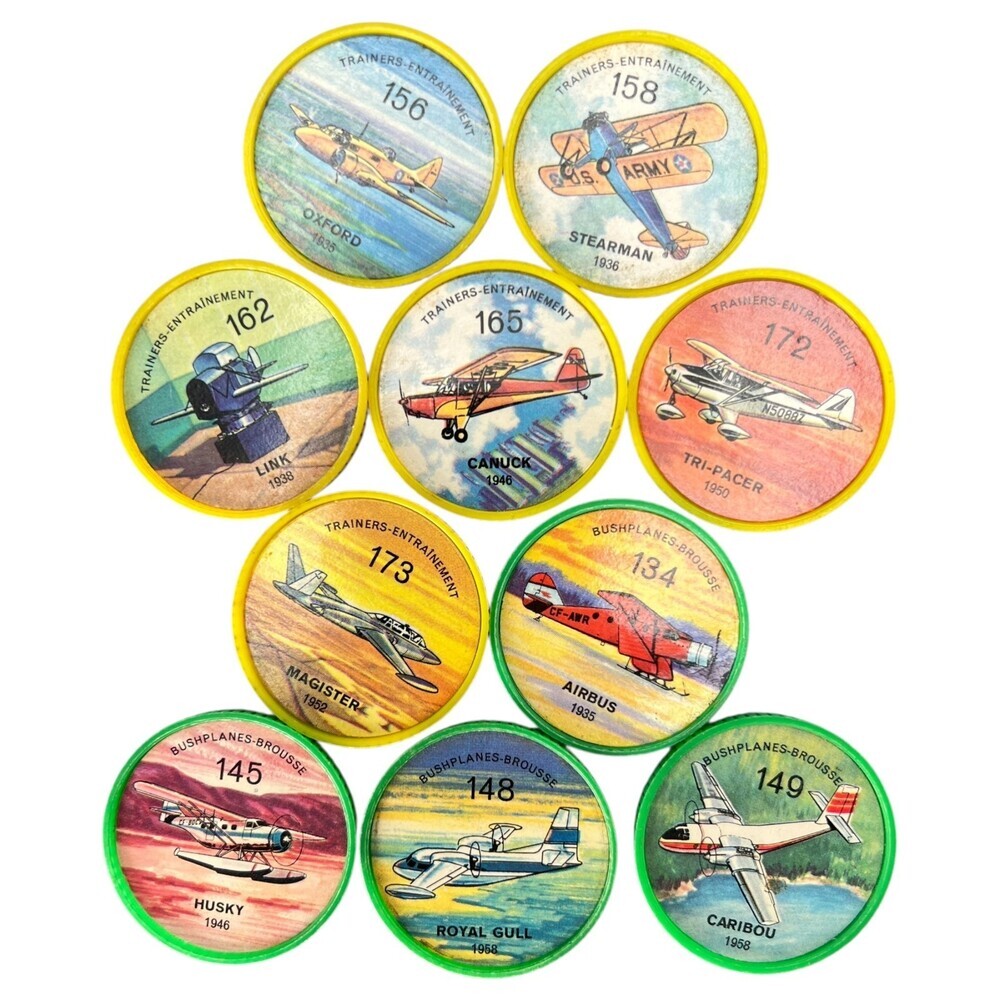Jell-O Hostess Picture Wheel Flight Airplane 10pc Random Mixed Bundle
